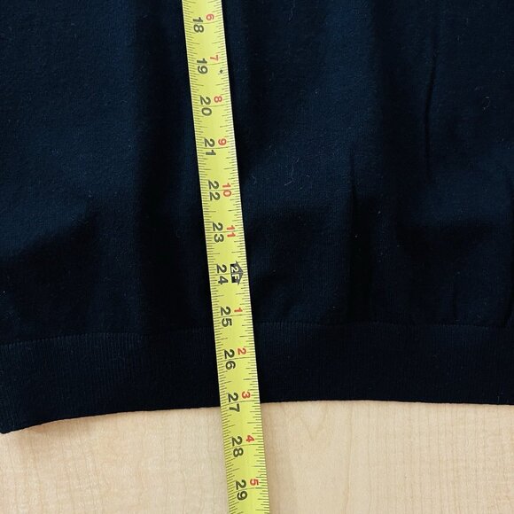 NWT Sioni Milano Women's Mesh Ruffle Shoulder Black Blouse Size 1X Luscious Knit - Picture 11 of 11